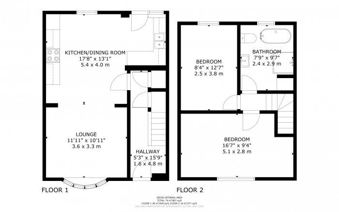 Floorplan for Summerdown Road, Eastbourne, East Sussex