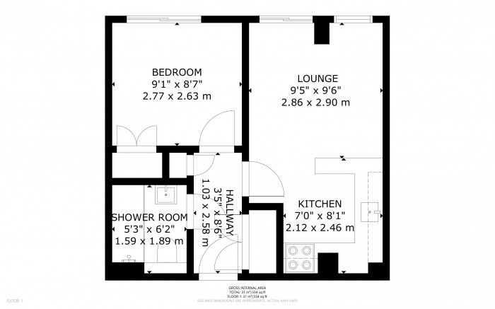 Floorplan for Upperton Road, Eastbourne, East Sussex