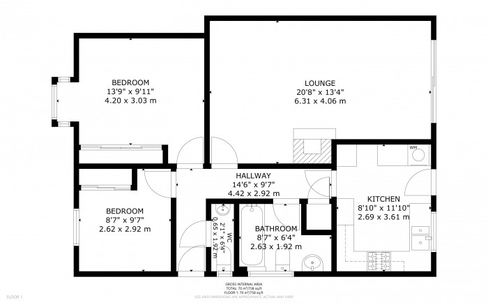 Floorplan for Spurway Park, Polegate, East Sussex