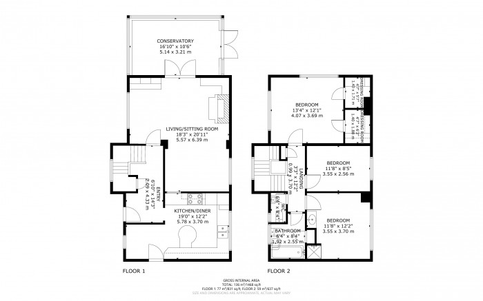 Floorplan for Brook Street, Polegate, East Sussex