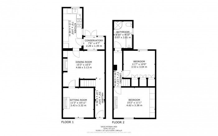 Floorplan for Ersham Road, Hailsham, East Sussex