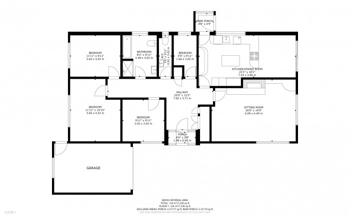 Floorplan for London Road, Hailsham, East Sussex
