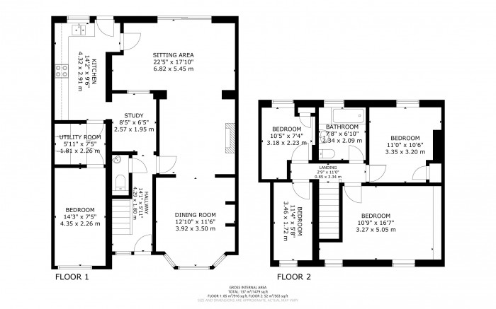 Floorplan for Albert Road, Polegate, East Sussex