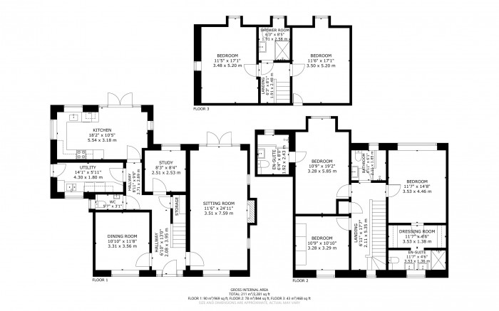 Floorplan for Mark Cross, Crowborough, East Sussex