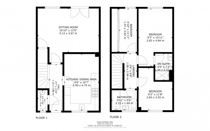 Floorplan for Hailsham, East Sussex